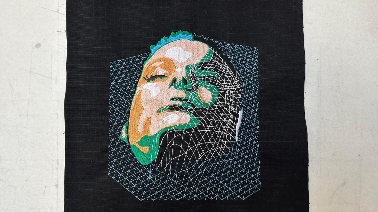 Face Embroidery Image Huggys